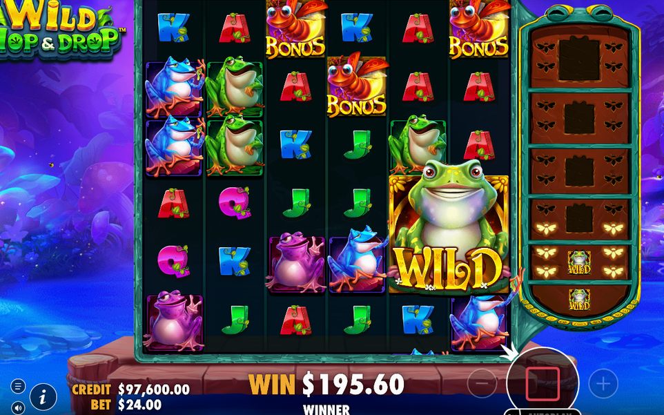 Free Spins (Hop & Drop) with the roaming WILD